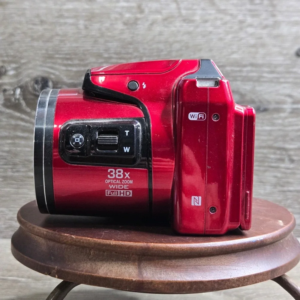 Nikon COOLPIX L840 Digital Camera Red 16.0MP 38x Opt Zoom WiFi Full HD Tested